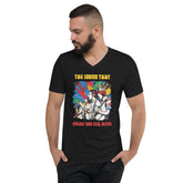 Makes You Feel Alive Unisex Short Sleeve V-Neck T-Shirt - Beyond T-shirts